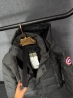Canada Goose Wyndham Grey, Rode Logo High Quality - Afbeelding 4