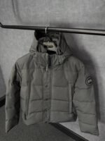Canada Goose Wyndham Grey, Black Logo High Quality - Afbeelding 3