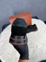 Loro Piana Weekend Walk Sneakers Black on Black Suede - Afbeelding 3