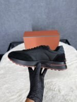 Loro Piana Weekend Walk Sneakers Black on Black Suede - Afbeelding 5