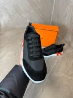 Hermes Bouncing Sneakers Black, Orange Logo - Afbeelding 3