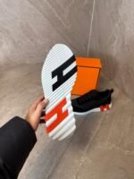 Hermes Bouncing Sneakers Black, Orange Logo - Afbeelding 5