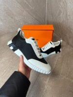 Hermes Bouncing Sneakers Black White