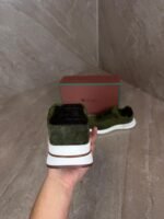 Loro Piana Weekend Walk Sneakers Green Suede - Afbeelding 5