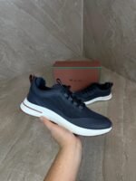 Loro Piana Weekend Walk Sneakers Blue Leather - Afbeelding 2