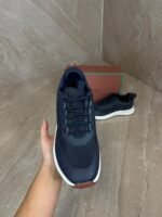 Loro Piana Weekend Walk Sneakers Blue Leather - Afbeelding 3
